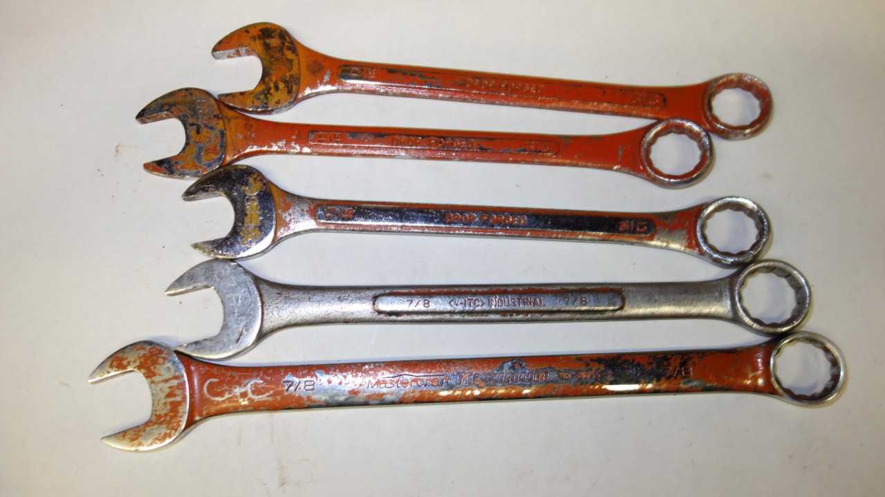 LOT OF 15 ASSORTED COMBINATION WRENCHES - HAND TOOLS
