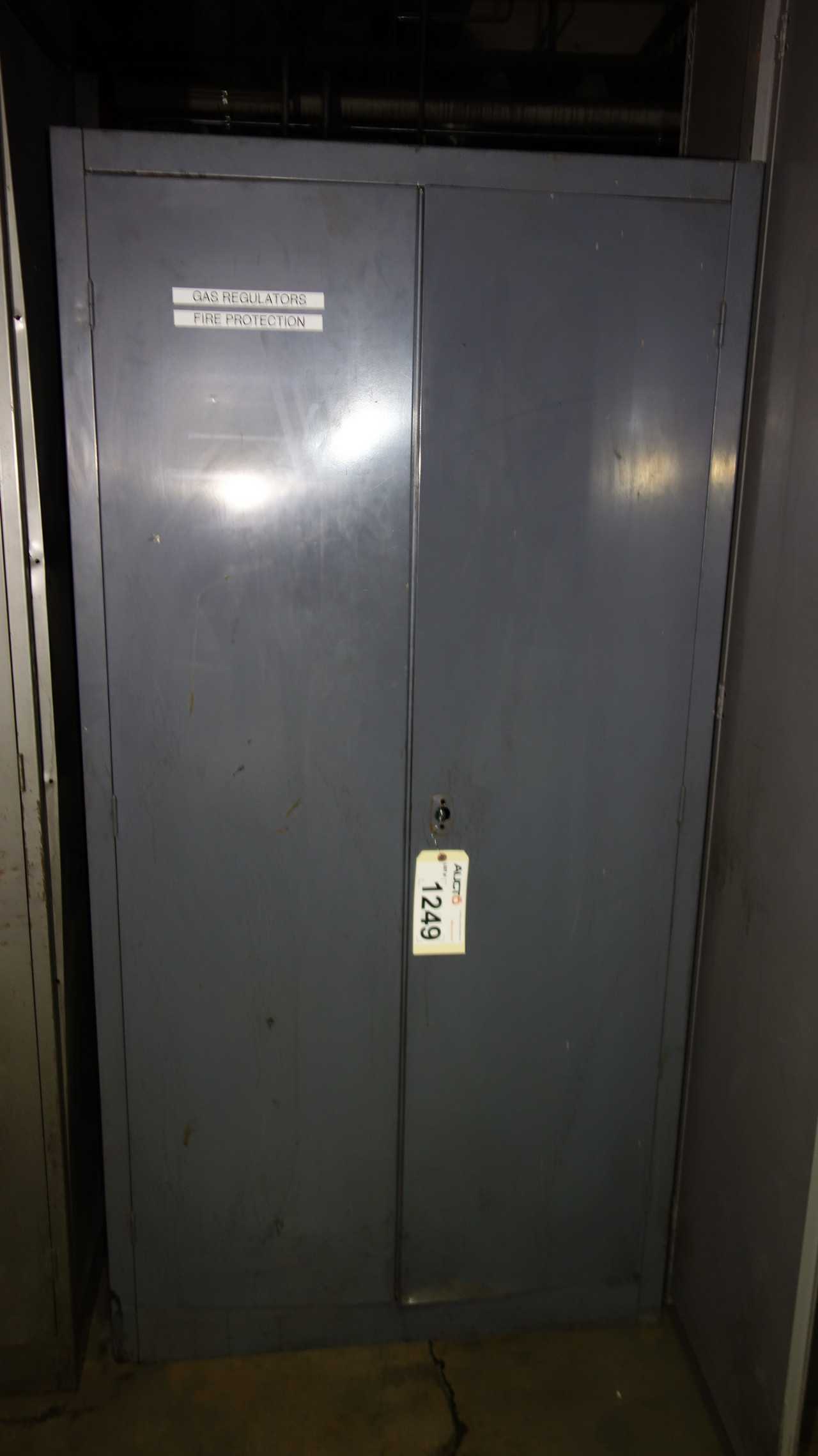 EDSAL CABINET WITH CONTENTS, REGULATORS, RECORDER - TOOL STORAGE