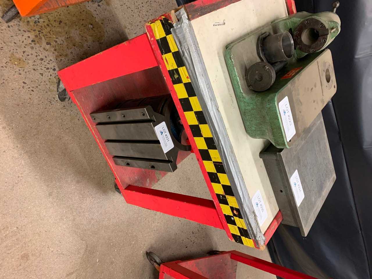 (2) Mobile Wooden Shop Carts (Contents Not Included) - ROLLING CARTS (2) Mobile Wooden Shop Carts (Contents Not Included) - ROLLING CARTS