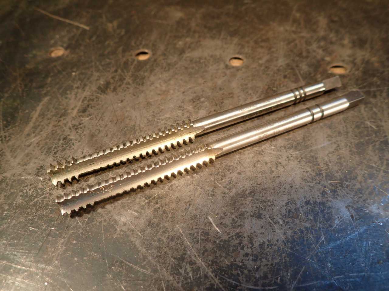 2 Pcs Regal Beloit 3/8" -10 ACME LH Tandem Thread Taps for Bronze Rough Finish - MACHINING ACCESSORIES & TOOLING