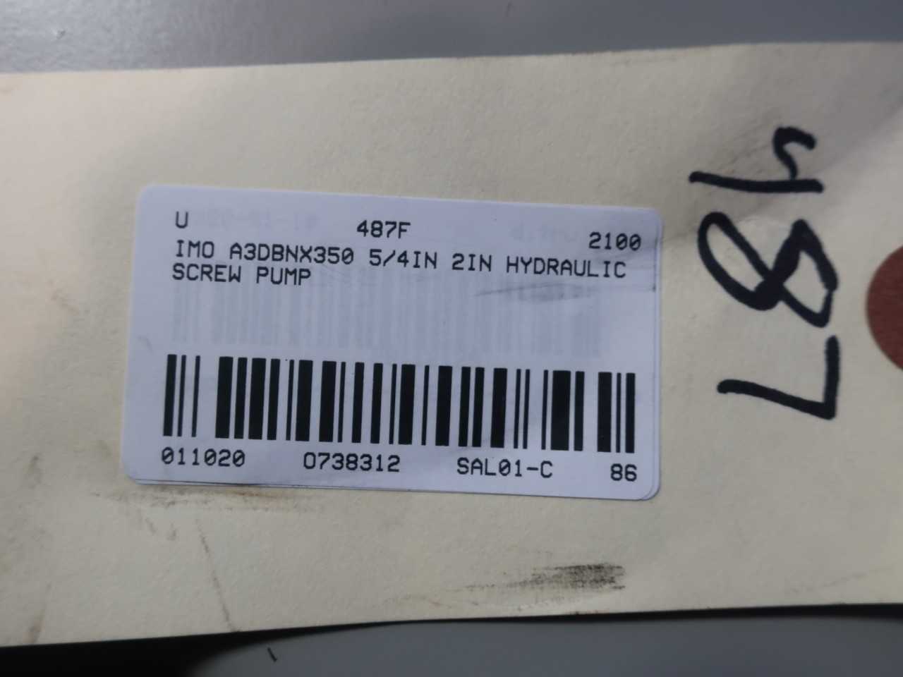 IMO A3DBNX350 4/5IN 2IN HYDRAULIC SCREW PUMP - PUMPS