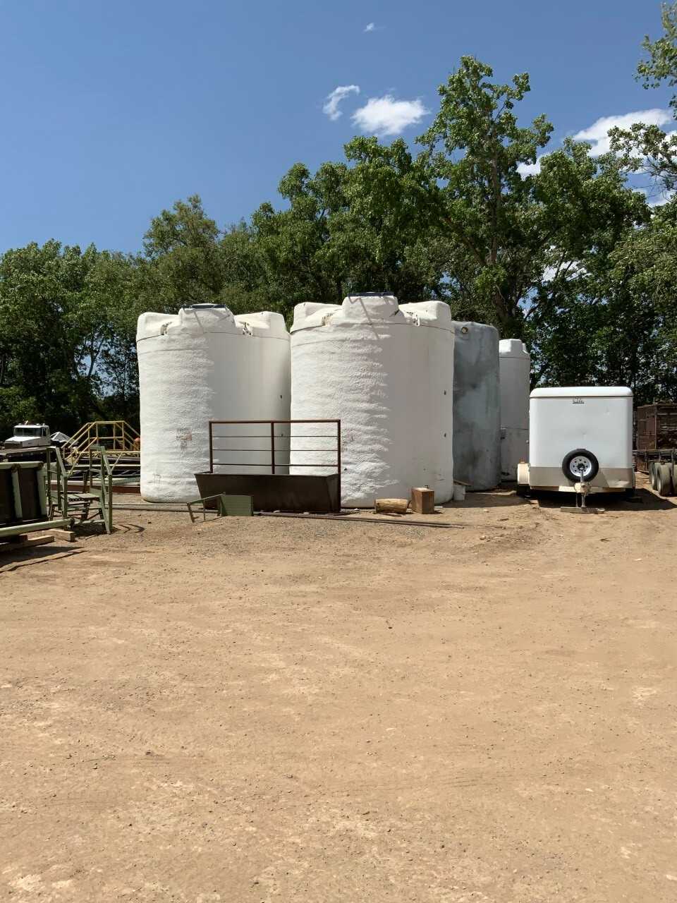 Bulk Lot of QTY 3 2011 Poly Processing 8700 Gal Mix Tank & QTY 1 2018 Benchmark Equipment 8700 Gal Steel Mix Tank - PROCESS EQUIPMENT