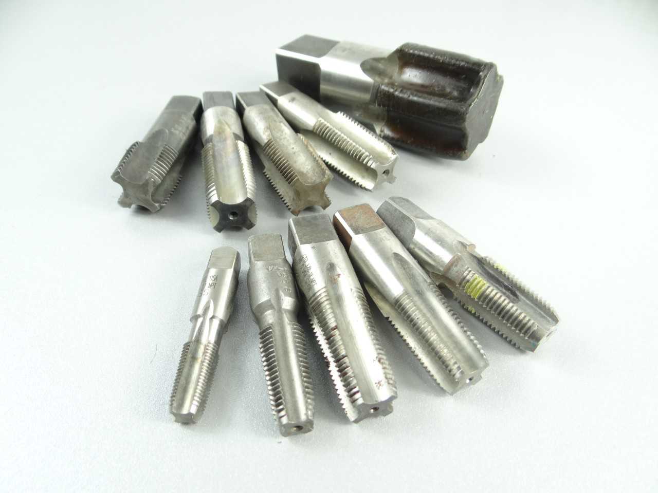 Lot of 10 HSS Pipe Taps - MACHINING ACCESSORIES & TOOLING
