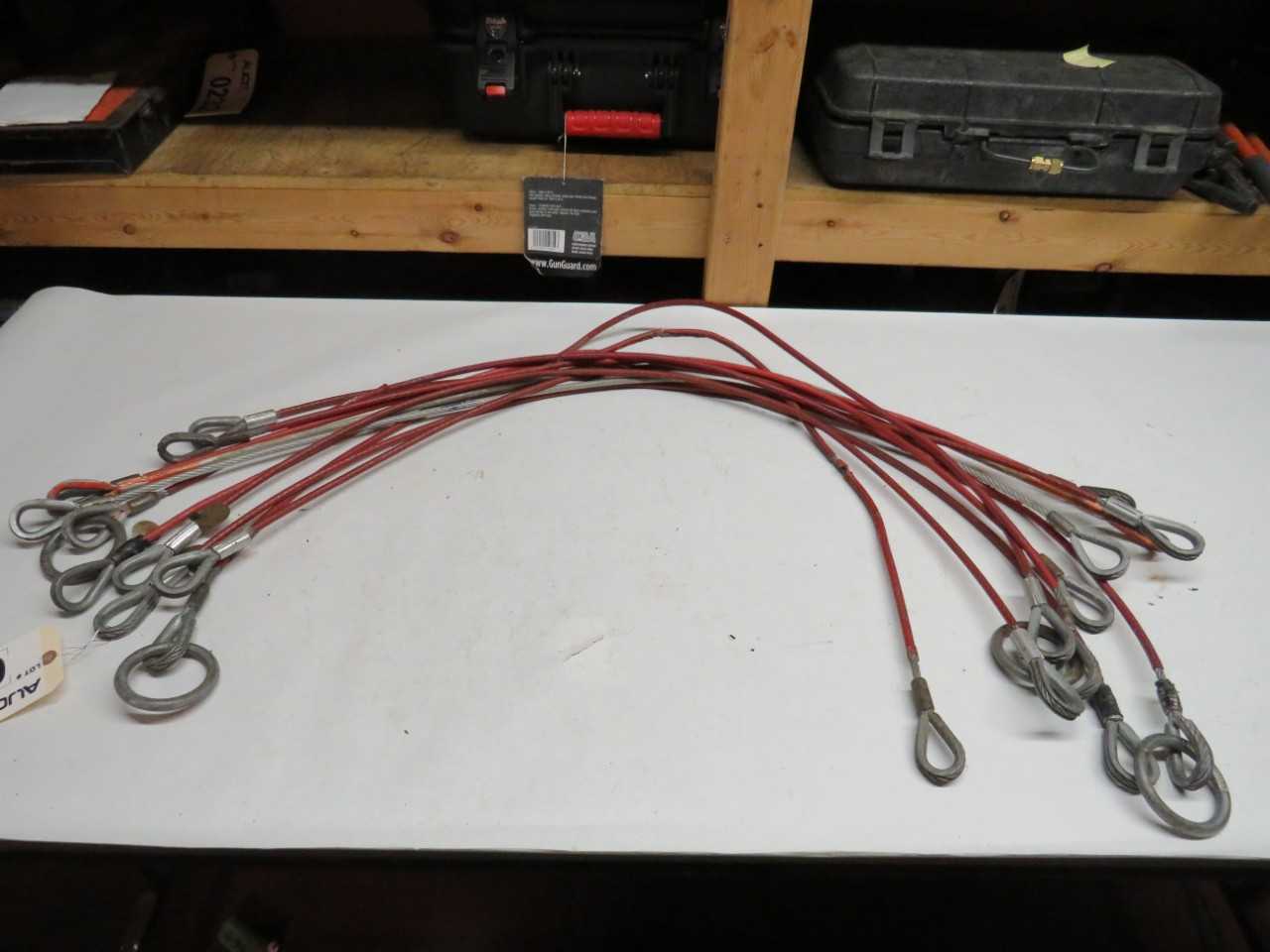 LOT OF 11 ASSORTED 4' CALBLE SLINGS - LIFTING EQUIPMENT