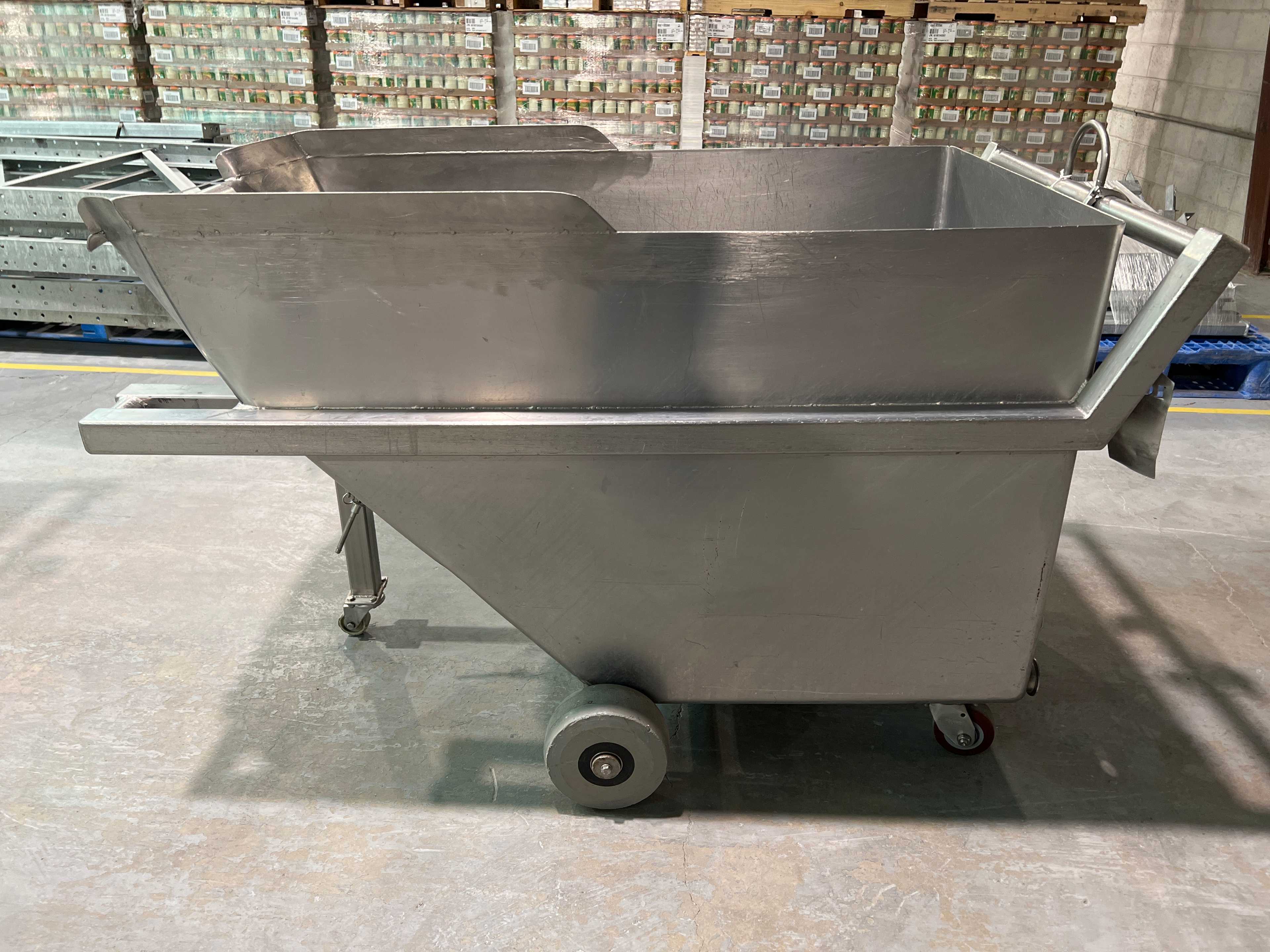 Stainless Steel Dump Cart Hopper