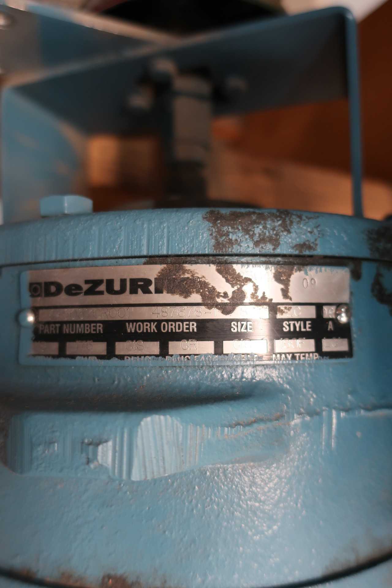 DEZURIK PNEUMATIC STEEL FLANGED 8IN PLUG VALVE - PLUG VALVE