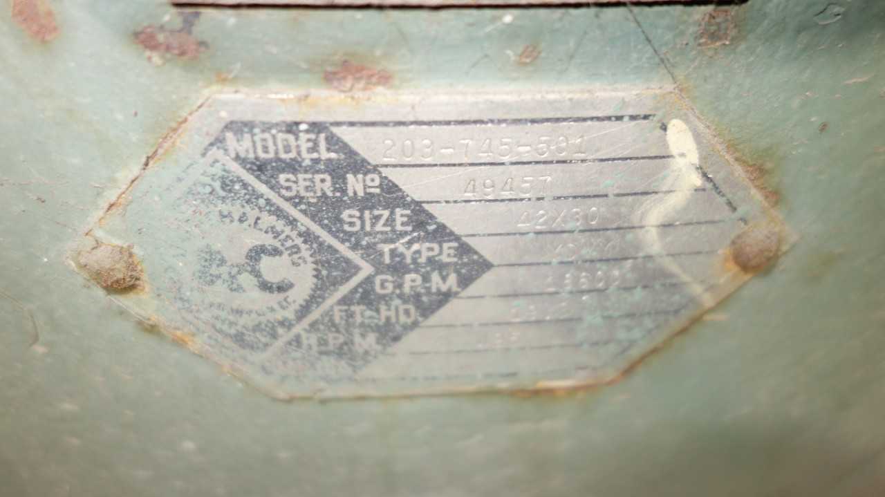 ALLIS CHALMERS 203-745-501 42X30 YDVM VERTICAL PUMP MOTOR - ELECTRIC MOTORS