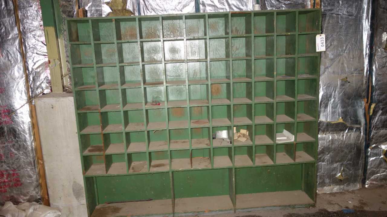 LOT OF 3 ASSORTED SHELVING WITH CONTENTS - SHELVING
