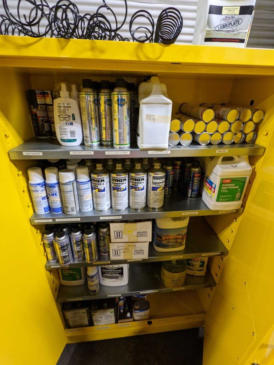 2 JUSTRITE FLAMMABLE LIQUID STORAGE CABINETS - MISCELLANEOUS
