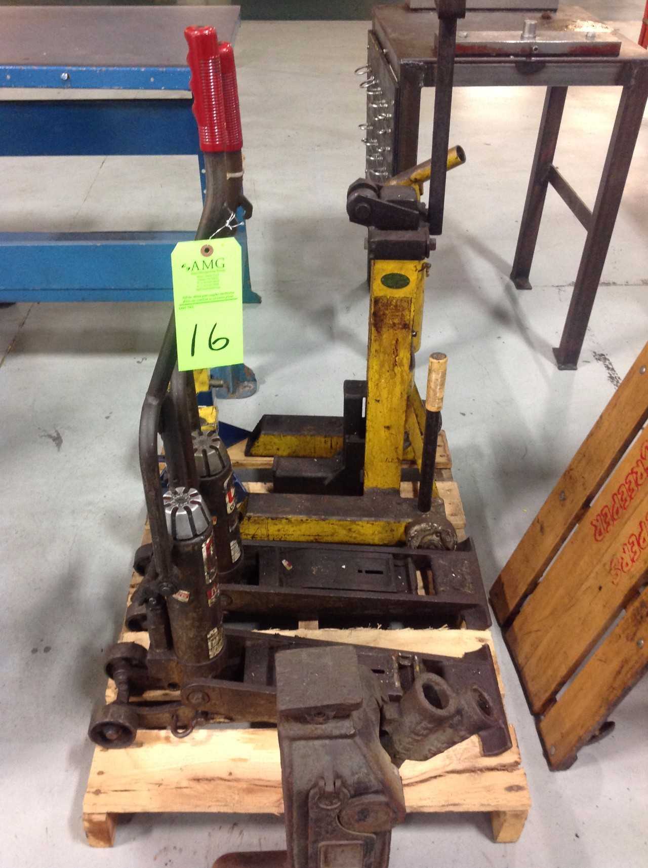 Lot of various Jacks & Stands - MATERIAL HANDLING