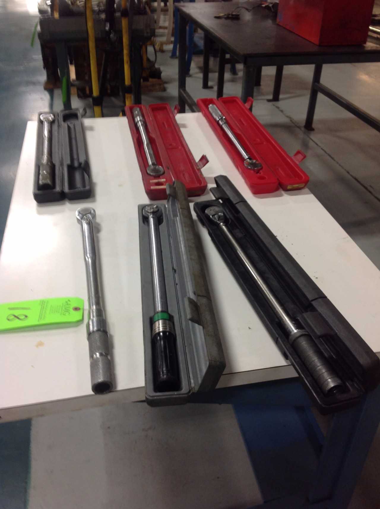 Lot of (6) various sized Torque Wrenches - HAND TOOLS