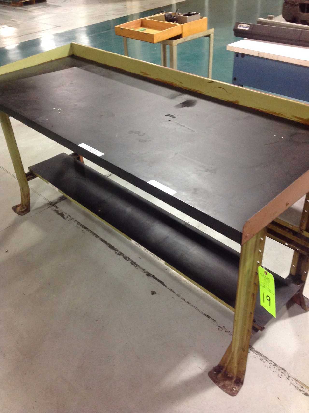 Lot of (6) Various sized Metal Work Tables - MISCELLANEOUS