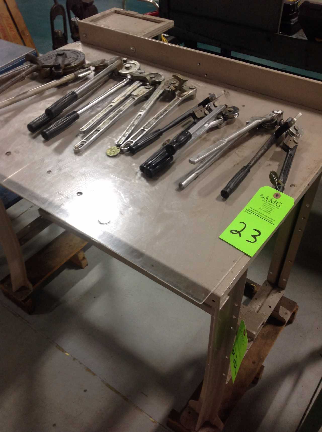 Lot of (5) various sized Rigid Benders - HAND TOOLS