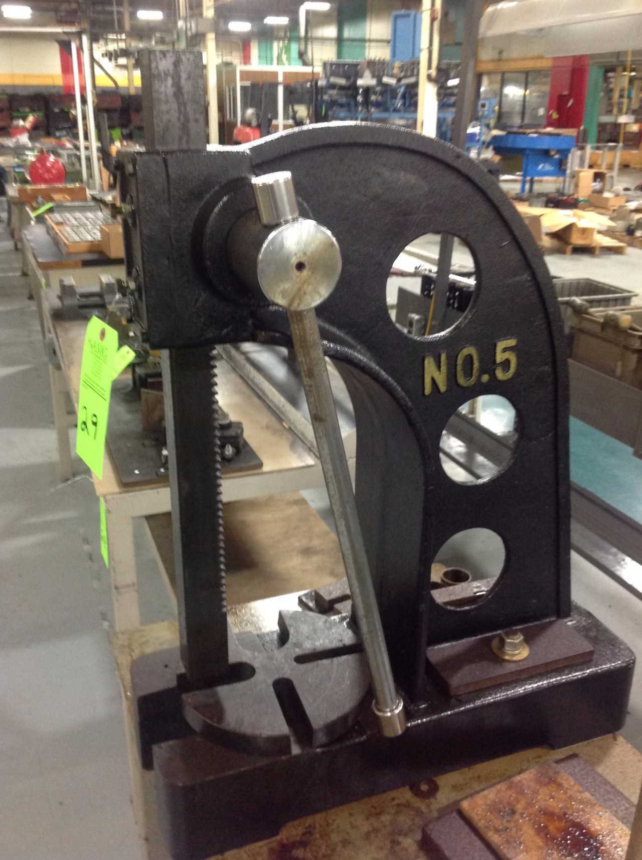 #5 Jet 5 Ton Arbor Press w/ Stand - MECHANICAL STAMPING PRESSES