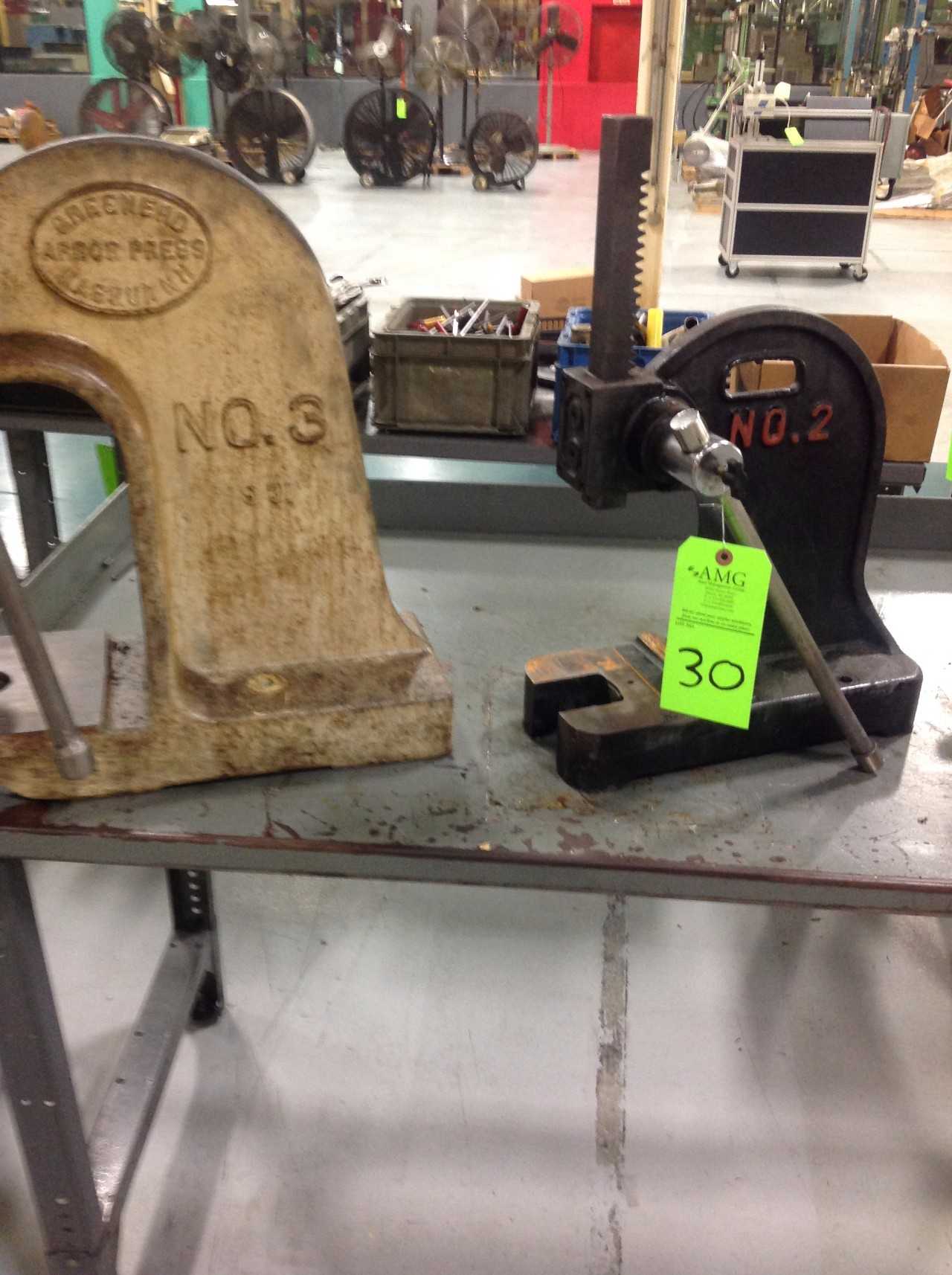 Greenerd And Dayton Arbor presses  - MECHANICAL STAMPING PRESSES