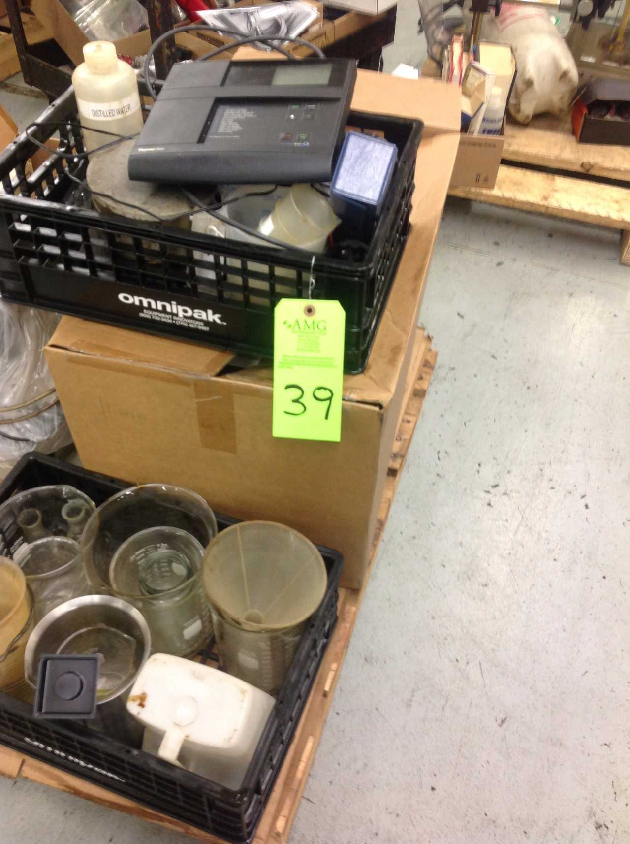 Leco hardness tester, and lot of lab support supplies - LAB & SCIENTIFIC