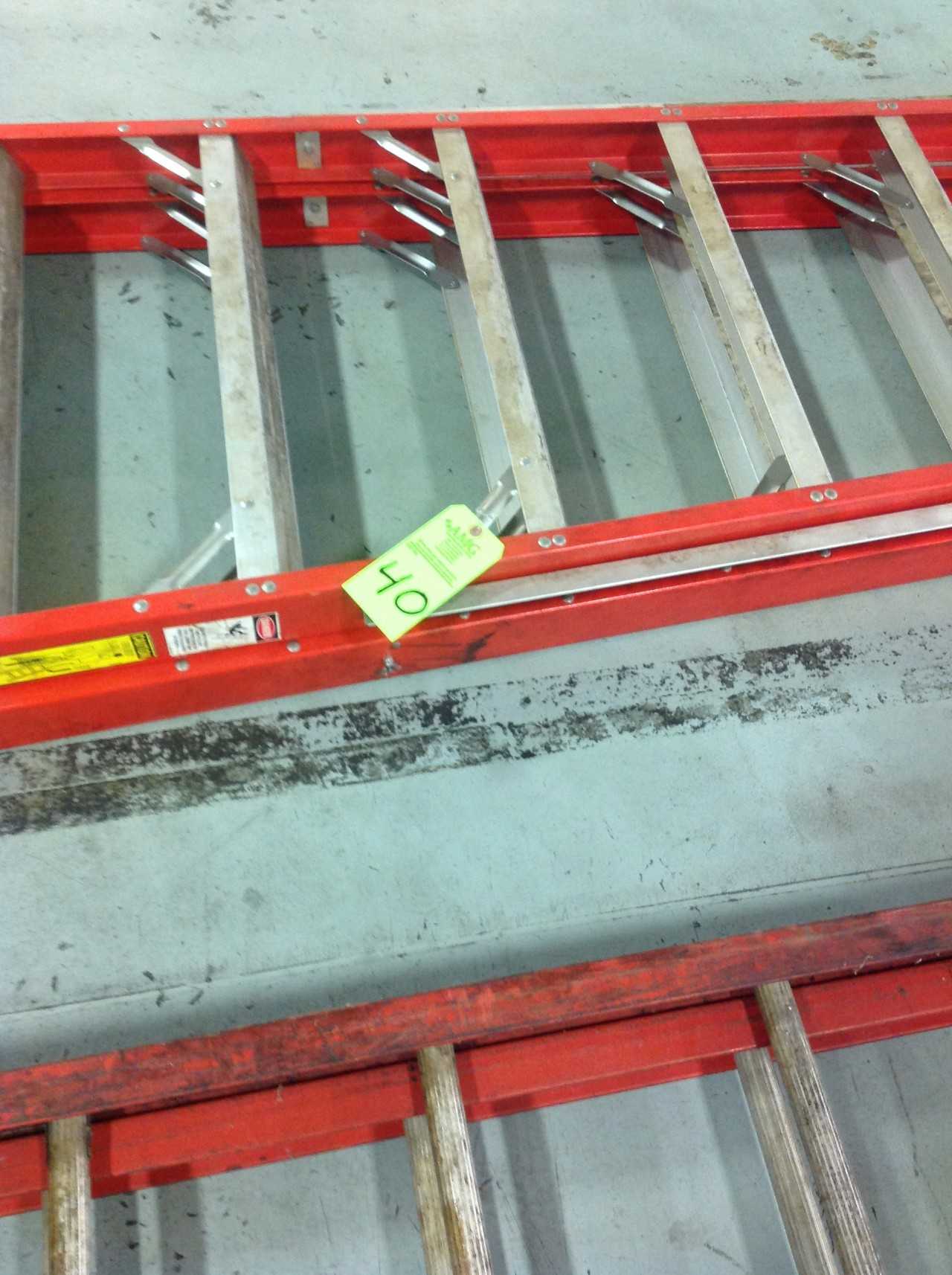 Lot of (2) 16' Ladders, A-Frame, Approx. 36' Extension, Fiberglass - PLANT & FACILITY