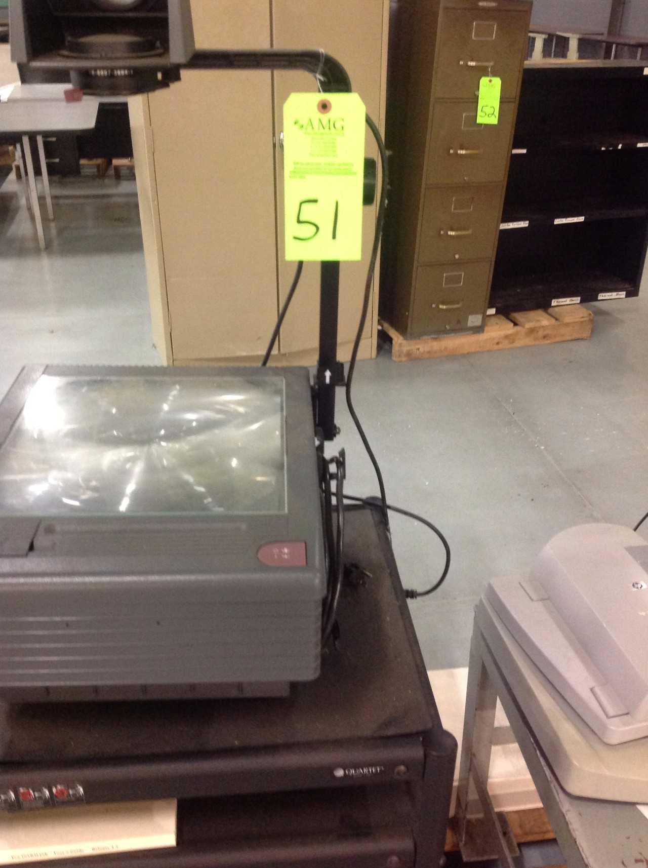 Lot of Misc. Office supplies, Cabinet w/ Microwave, Overhead Projector, HP Scan Jet Printer - MISCELLANEOUS