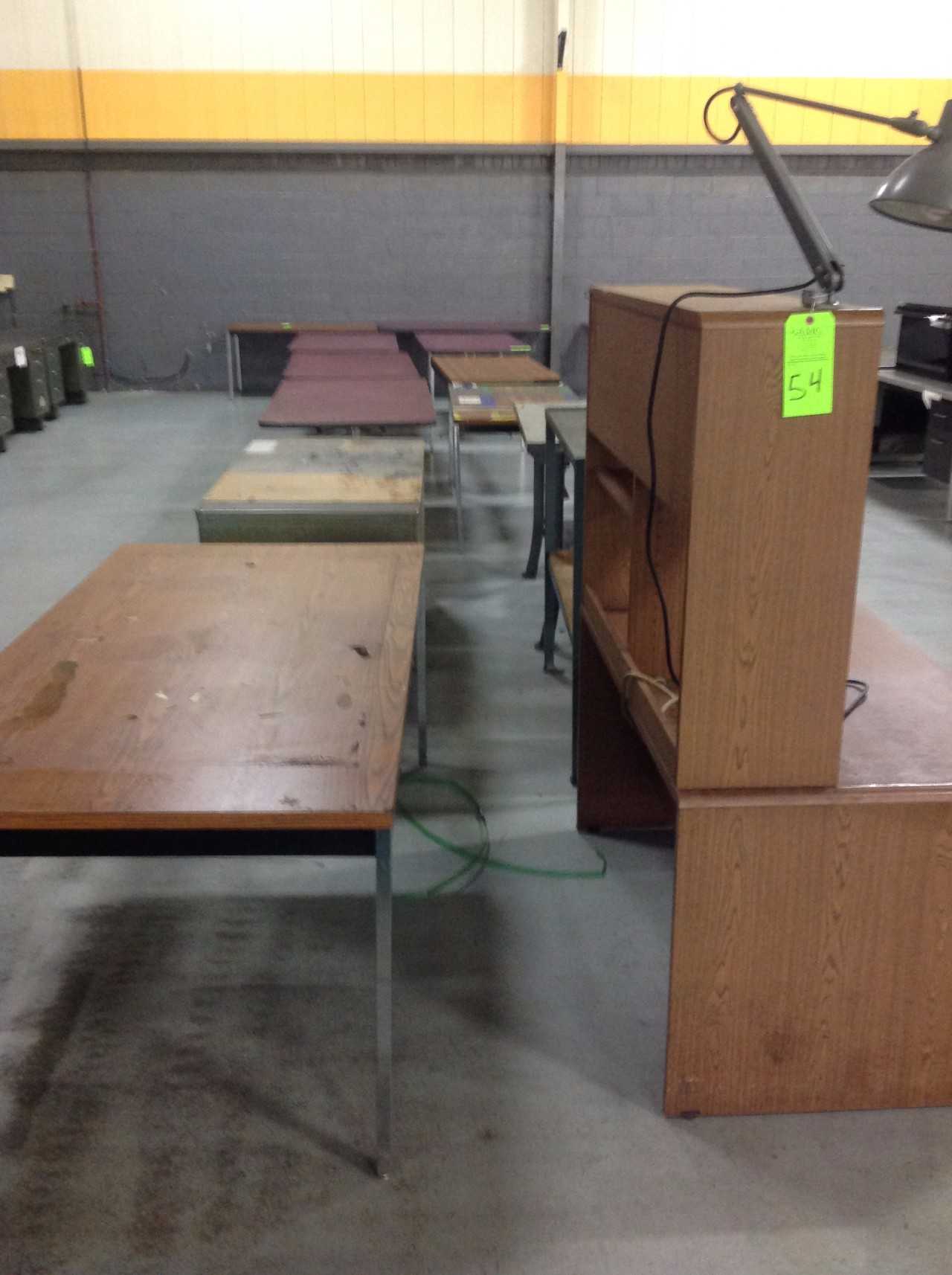Lot of (10) Formica Tables, Metal Desk - MISCELLANEOUS