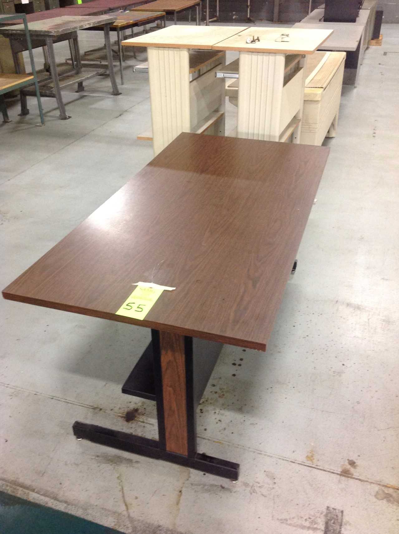 Lot w/ (3) Metal Desks, various office furniture - MISCELLANEOUS