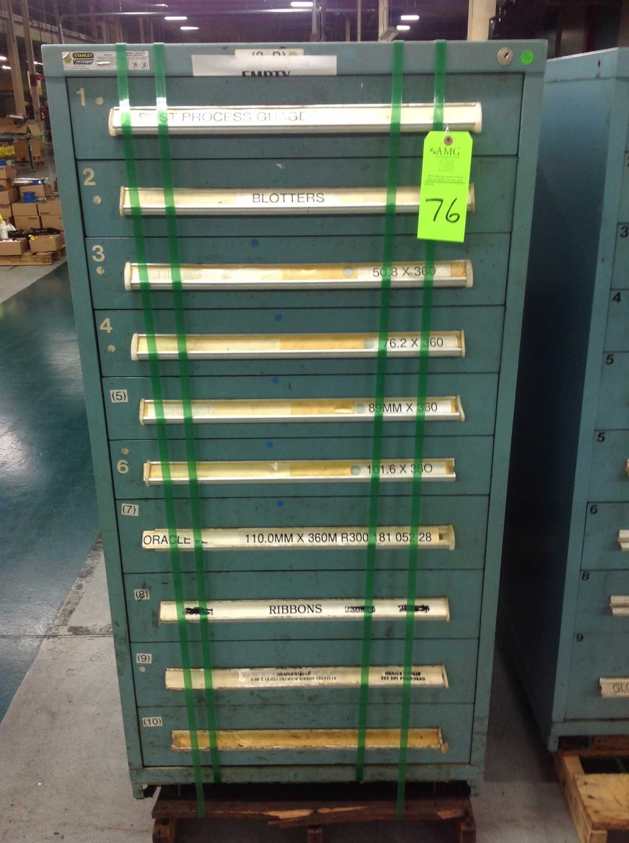 Stanley Vidmar 10 Drawer Tool Cabinet - TOOL STORAGE