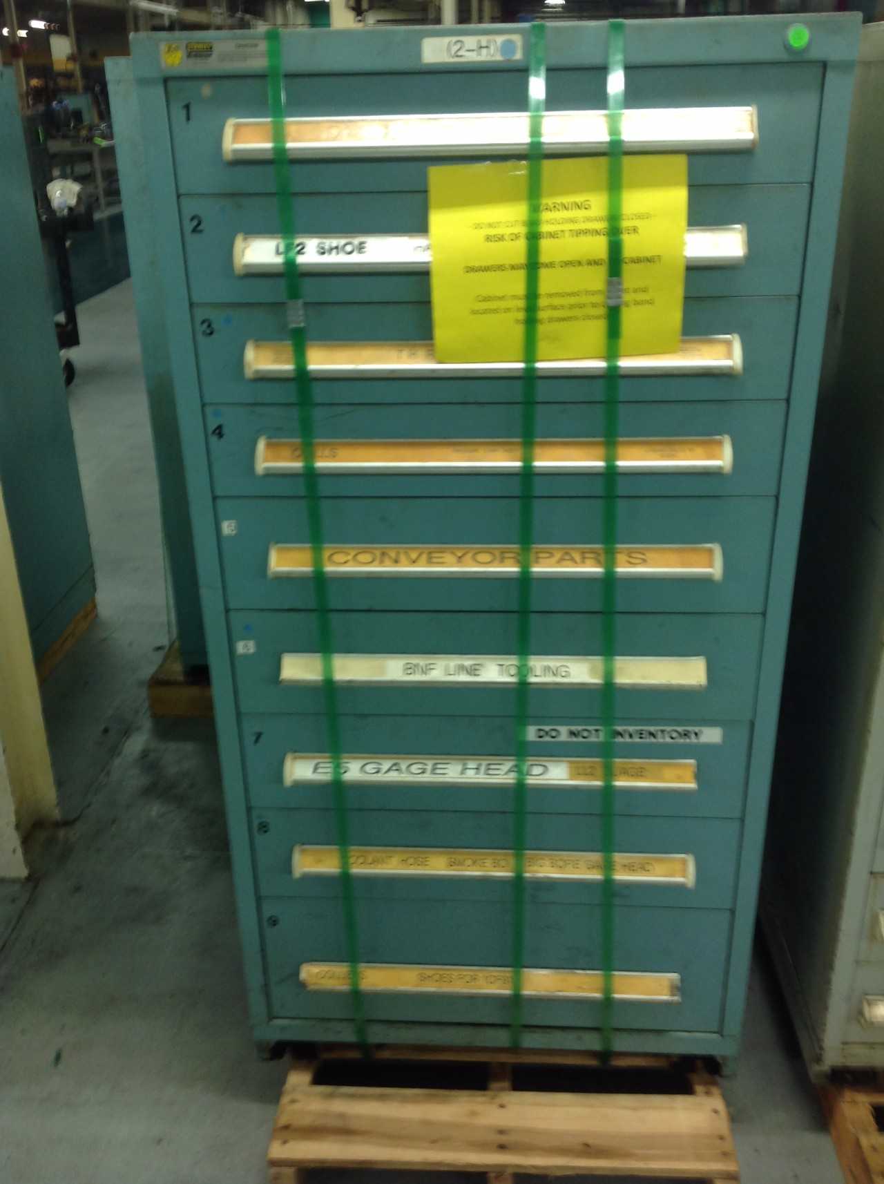 Lot of (6) Stanley Vidmar Tool Cabinets - TOOL STORAGE