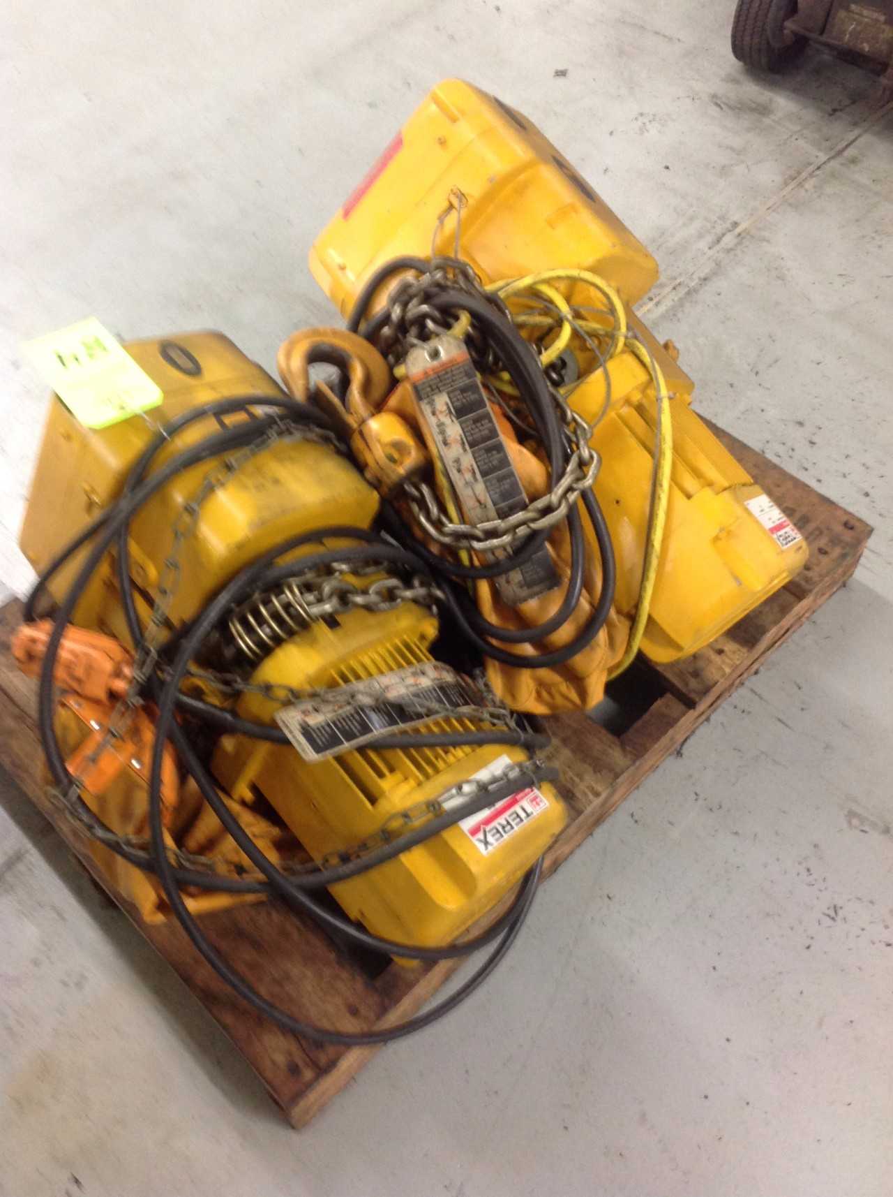 Lot of (2) Harrington 2 Ton Electric Hoists - LIFTING EQUIPMENT
