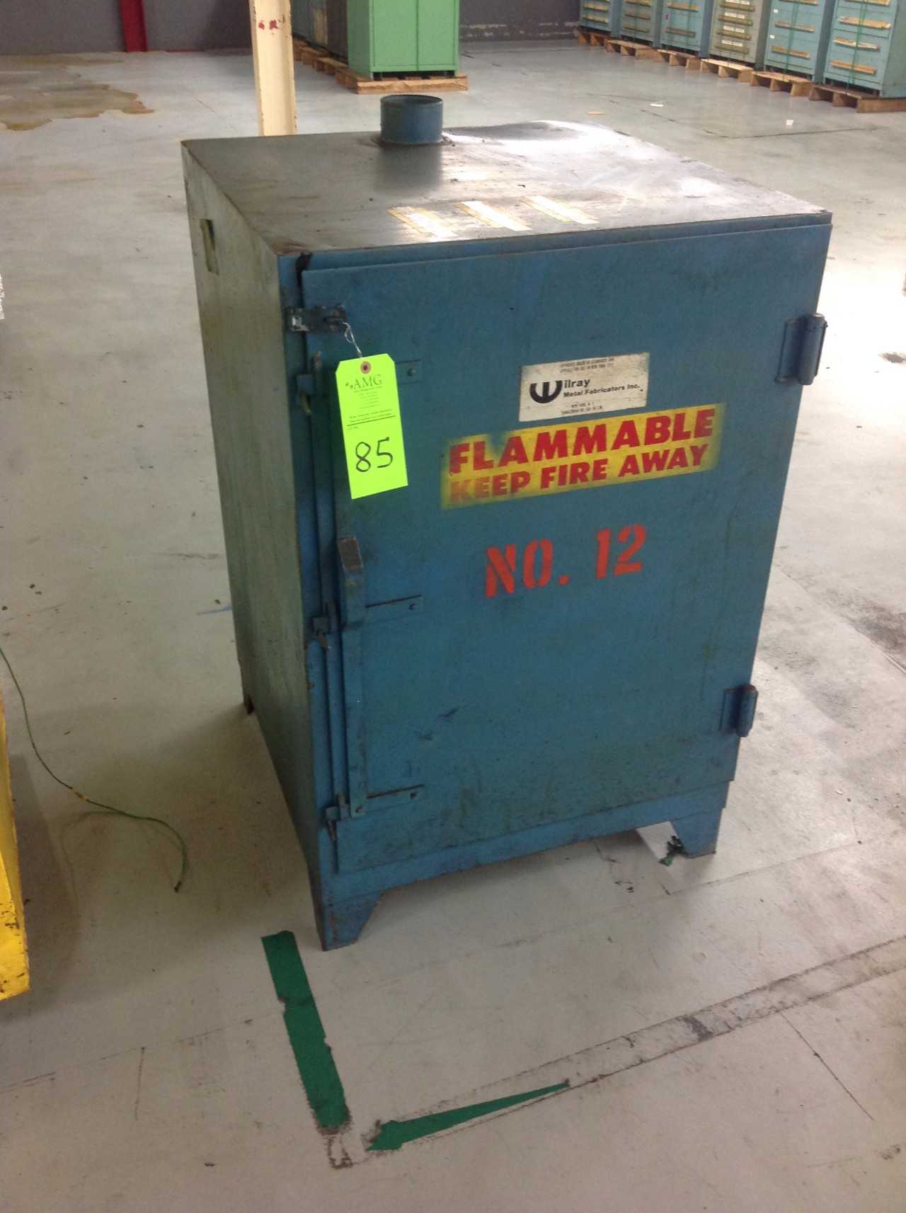 Lot of (2) Just-Rite Flammable Fire Cabinets - TOOL STORAGE