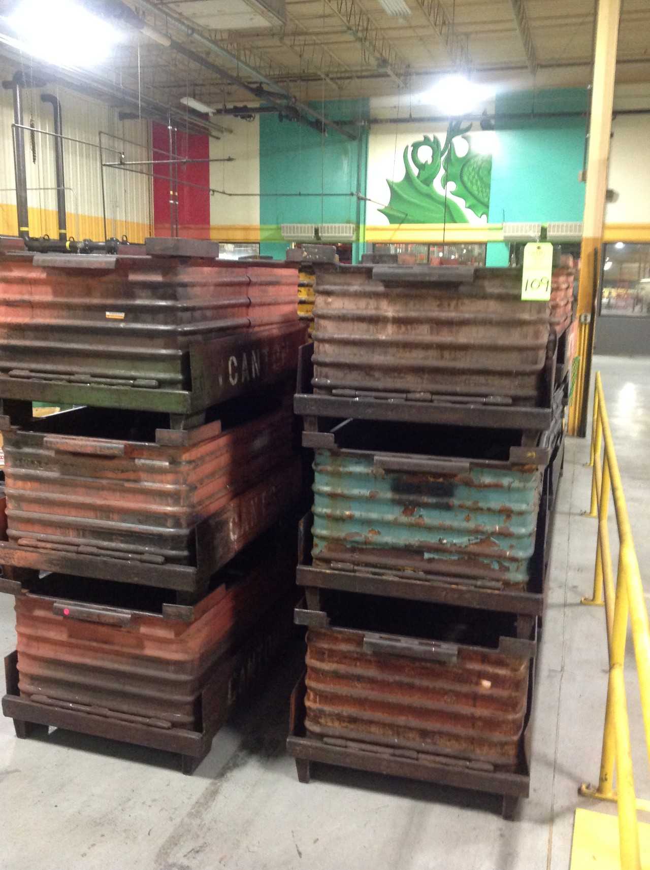  Metal Totes, Approx. 49 - MATERIAL HANDLING