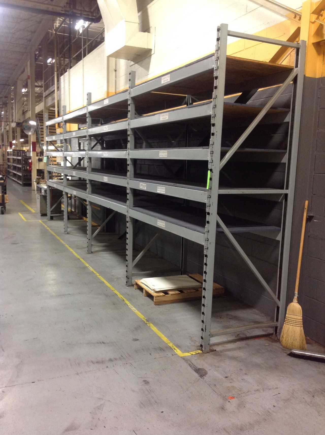 Heavy duty metal racks,  - PALLET RACKING