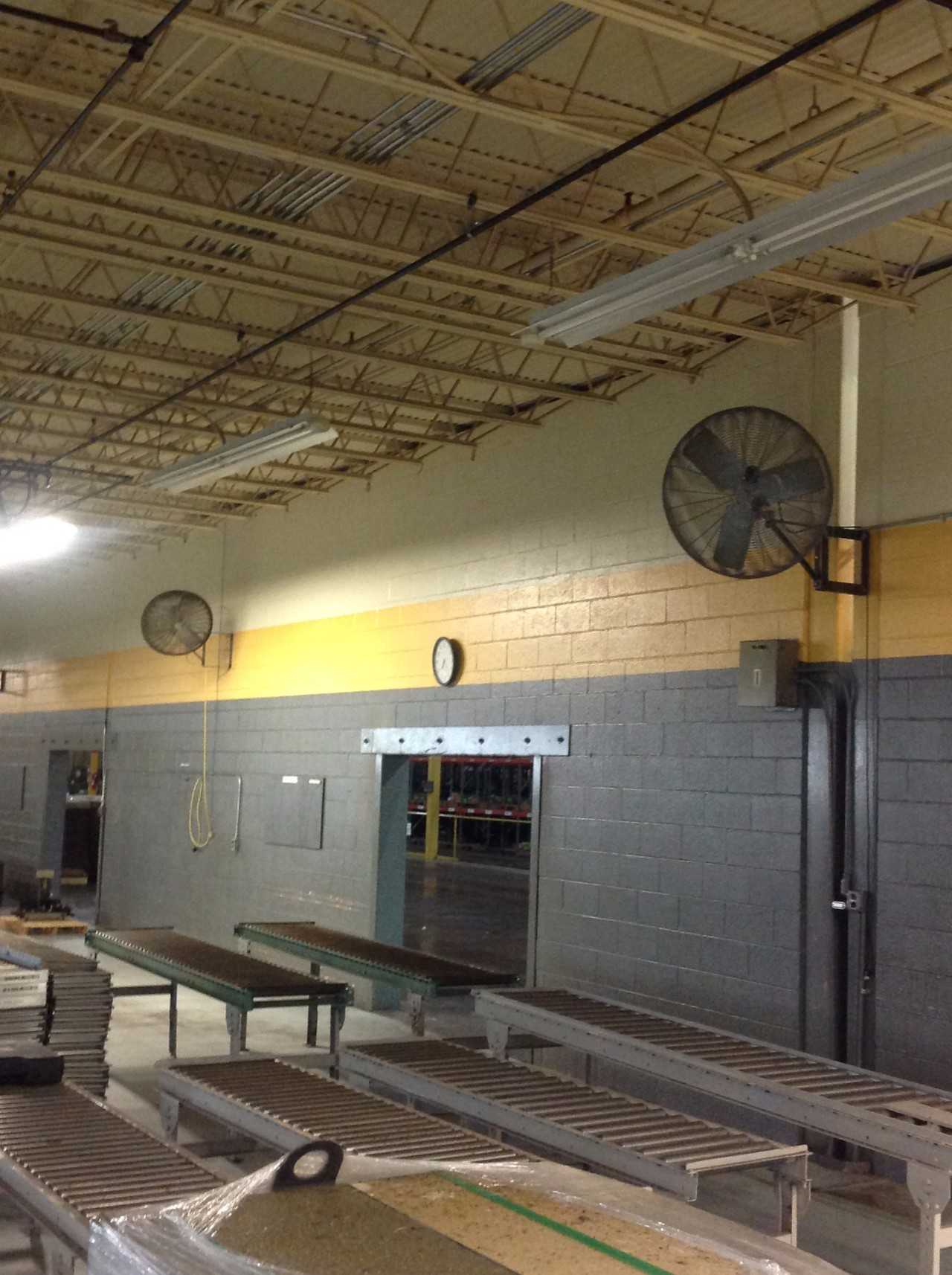 Lot of (8) Wall mounted Fans - PLANT & FACILITY
