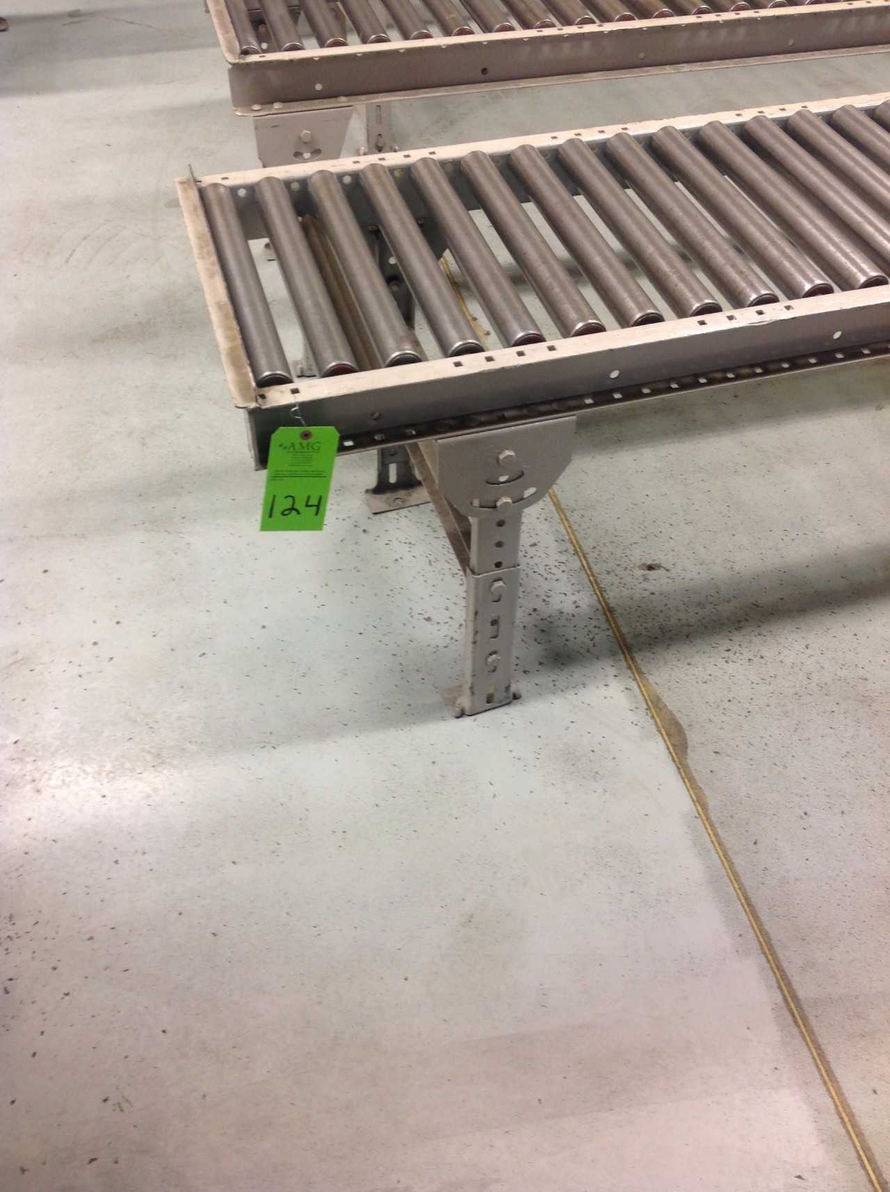 Lot of (7) Conveyors, (3) sec. 9' Roller Conveyors, (4) 8' Roller Conveyors - CONVEYORS