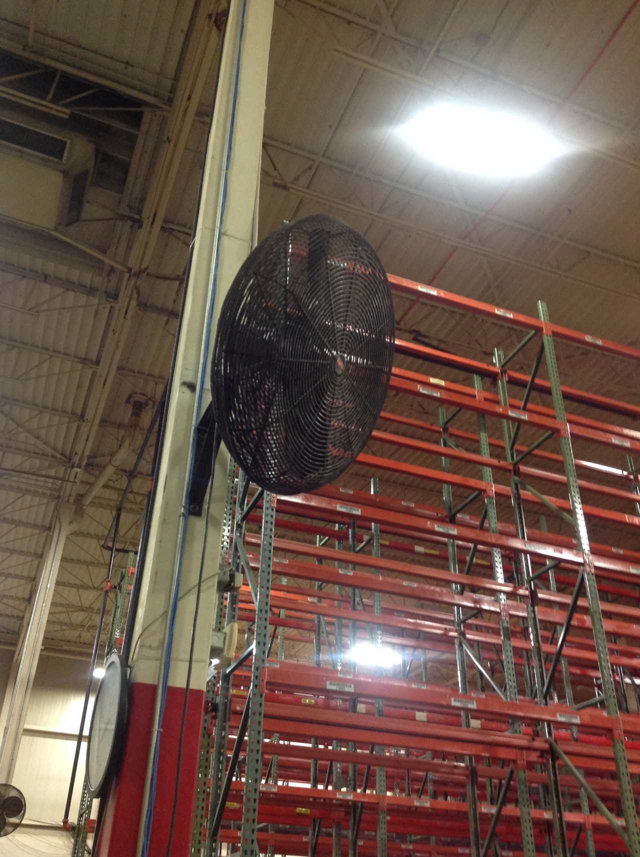 Lot of (8) Wall mounted Fans - TEMPERATURE CONTROL COMPONENTS