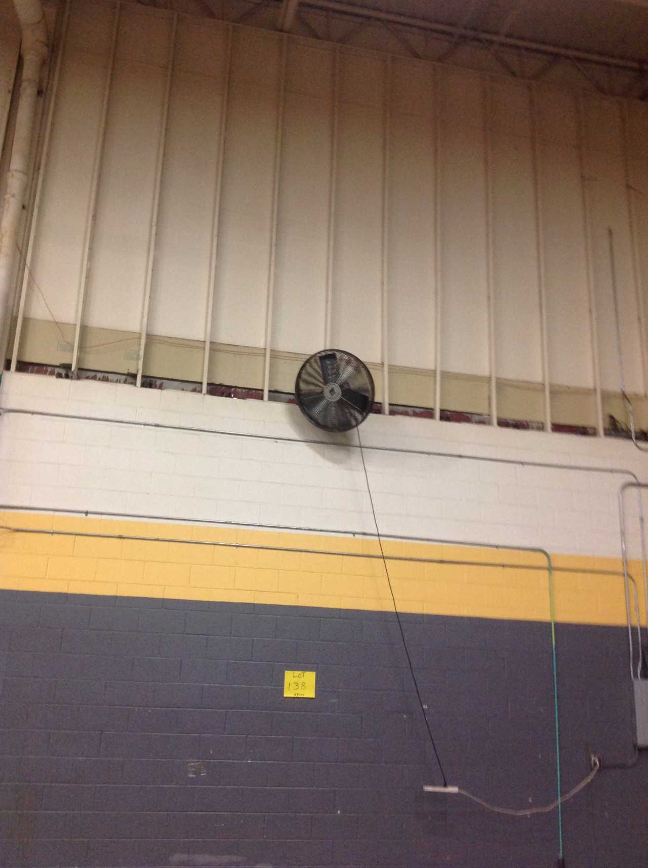 Lot of (8) Wall mounted Fans - TEMPERATURE CONTROL COMPONENTS