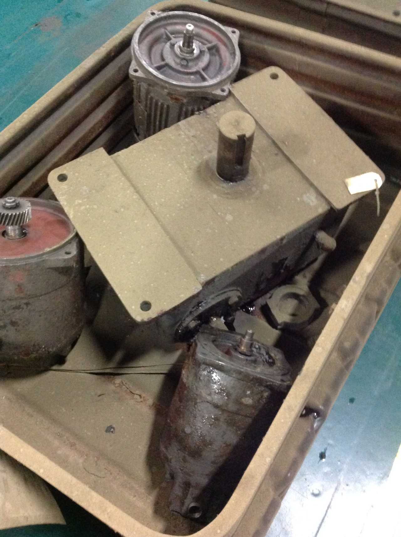 Lot of (8) Pallets, Bins of Electrical motors, various Electrical - ELECTRICAL COMPONENTS