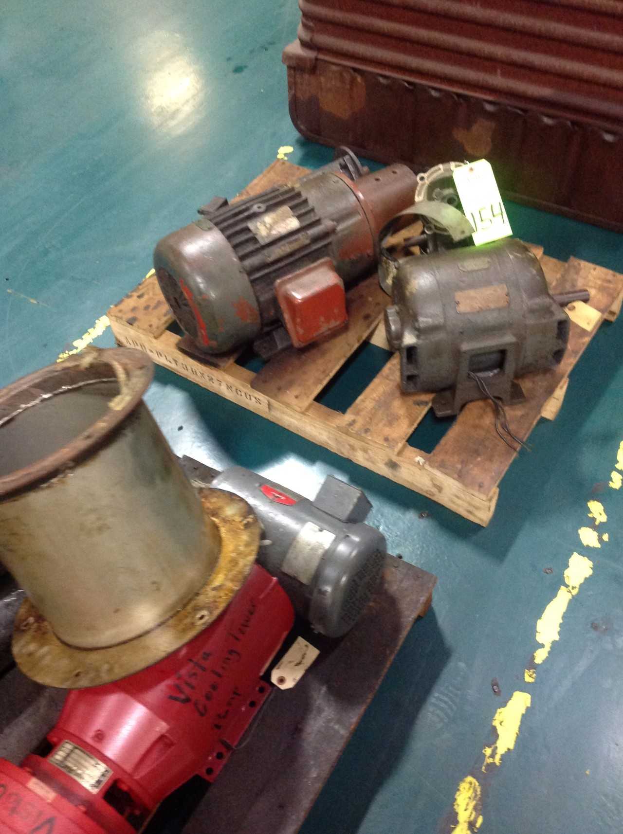 Lot of (15) Pallets of Spare Motors, Pumps - ELECTRIC MOTORS