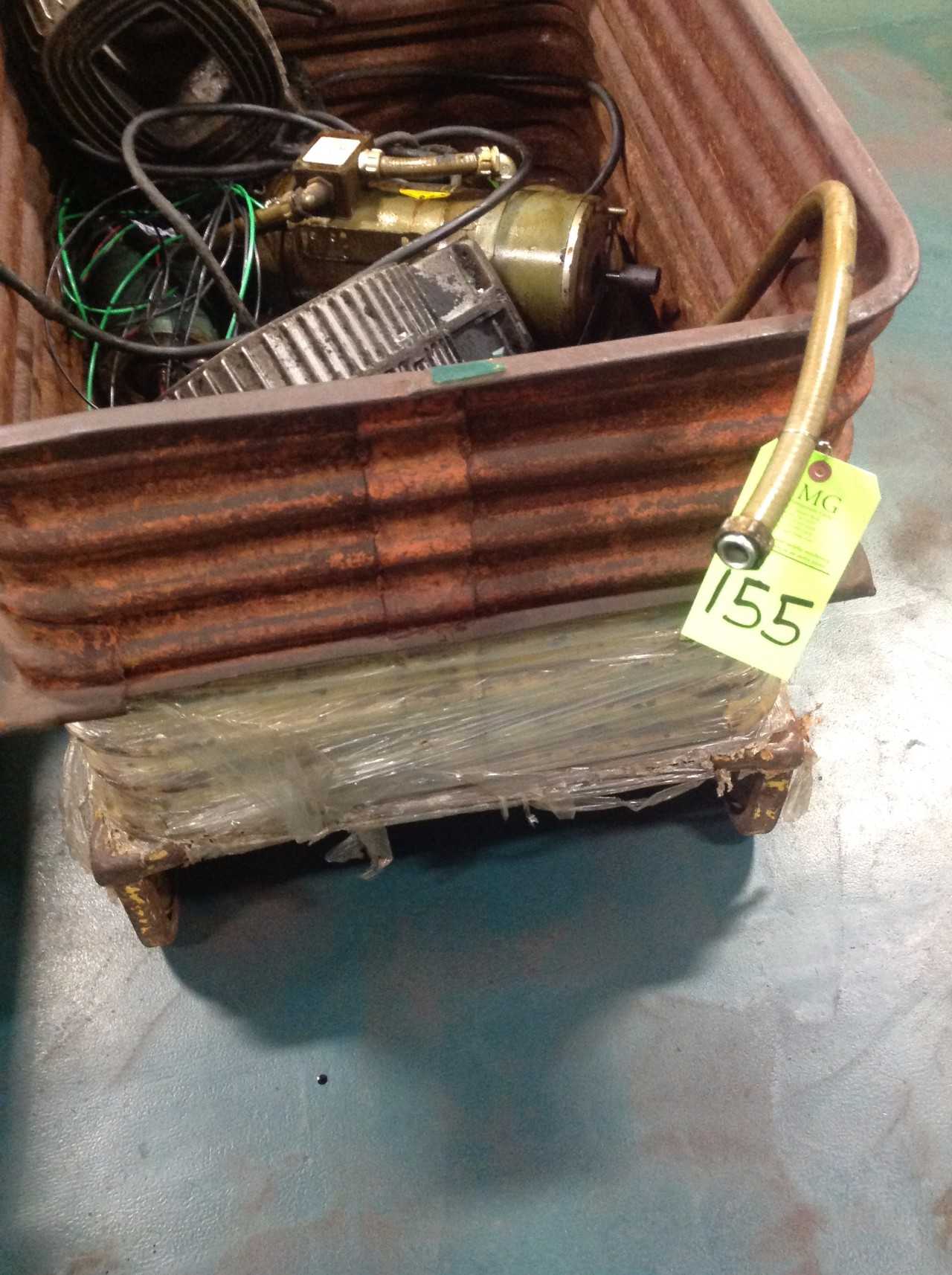 Lot of (5) Metal Bins w/ Spare Servo-Motors, Standard Motors - ELECTRIC MOTORS