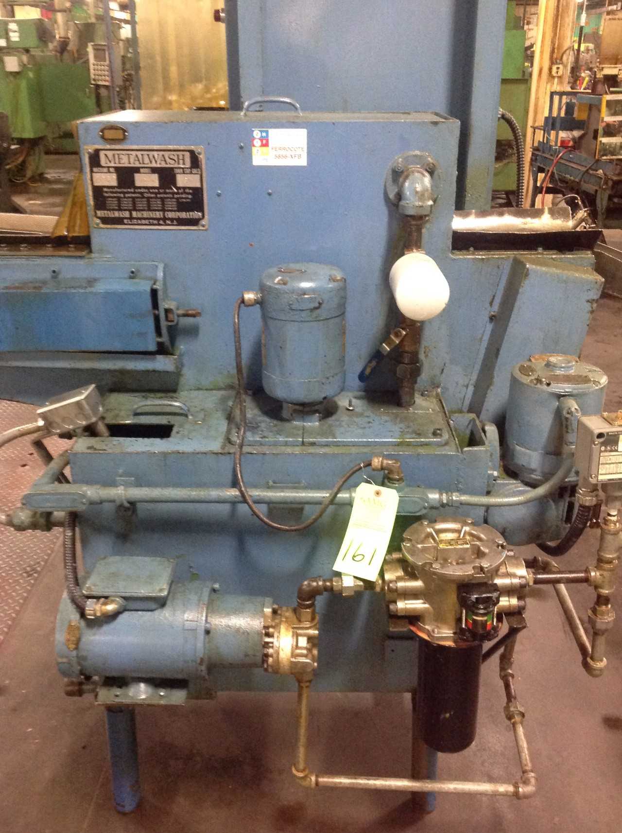 Metal wash Conveyor, 30 gallon cap., 7.5"feed, model PT10X4W, s/n:2860 - LAB & SCIENTIFIC