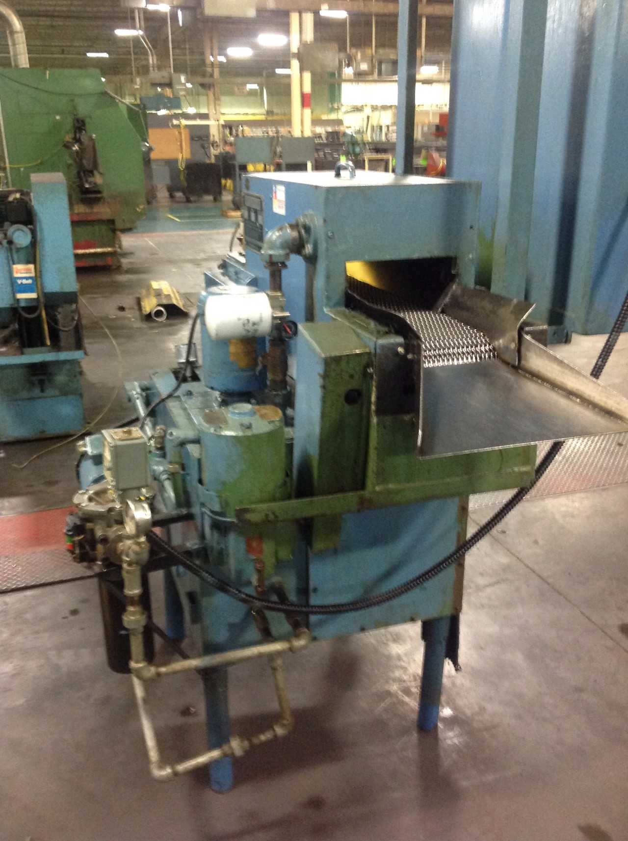 Metal wash Conveyor, 30 gallon cap., 7.5"feed, model PT10X4W, s/n:2860 - LAB & SCIENTIFIC