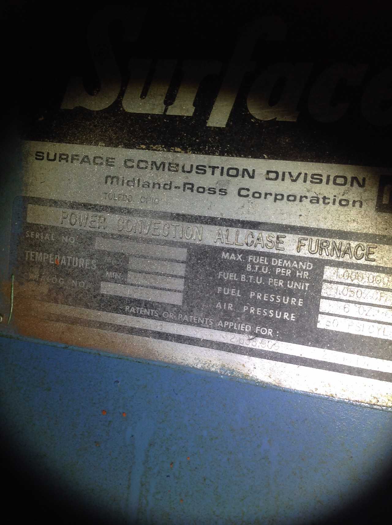 Surface Power Convection All case Furnace - PROCESS EQUIPMENT