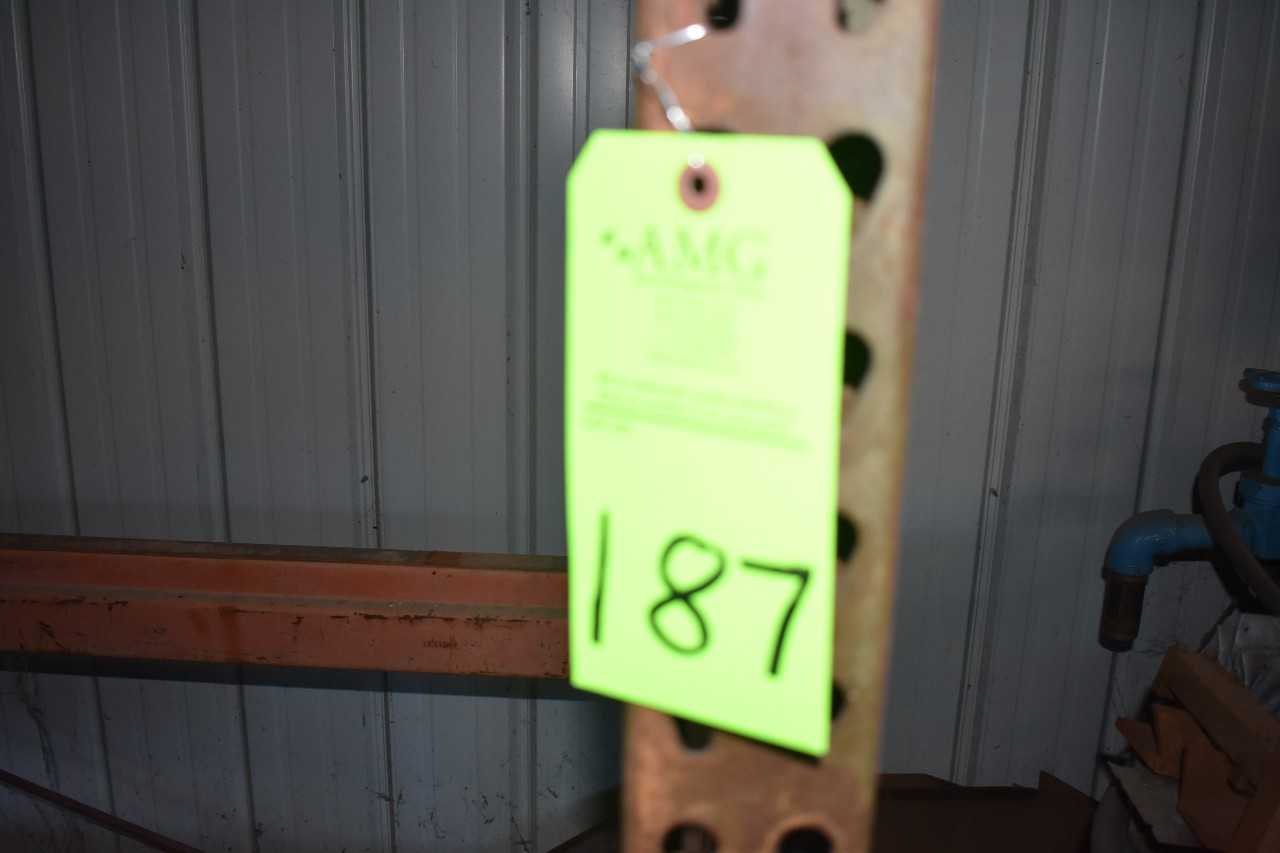 Lot of 4 sections of Metal Racking - PALLET RACKING