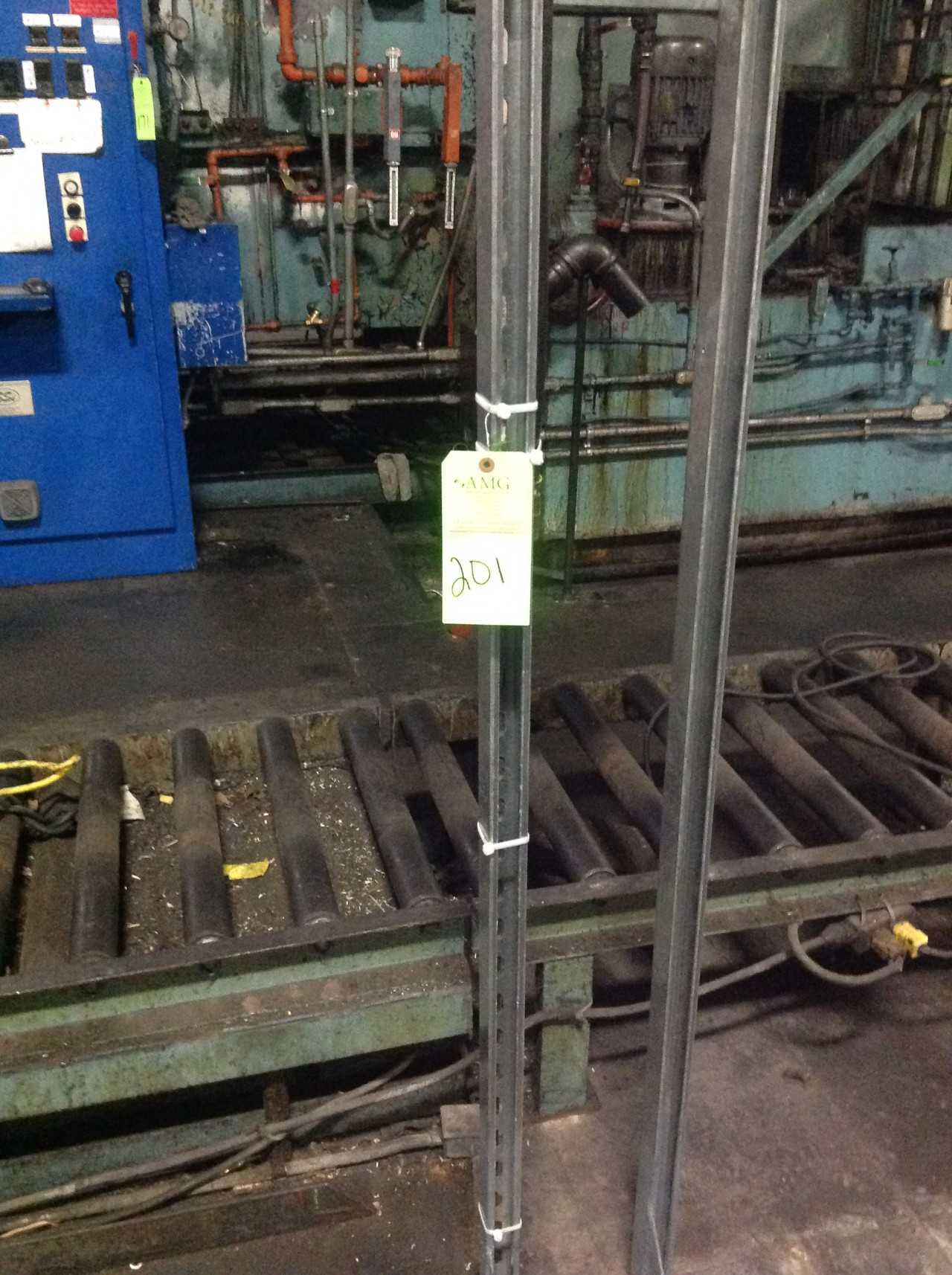 Approx. 25' Roller Conveyor, Located in Heat treat room - CONVEYORS