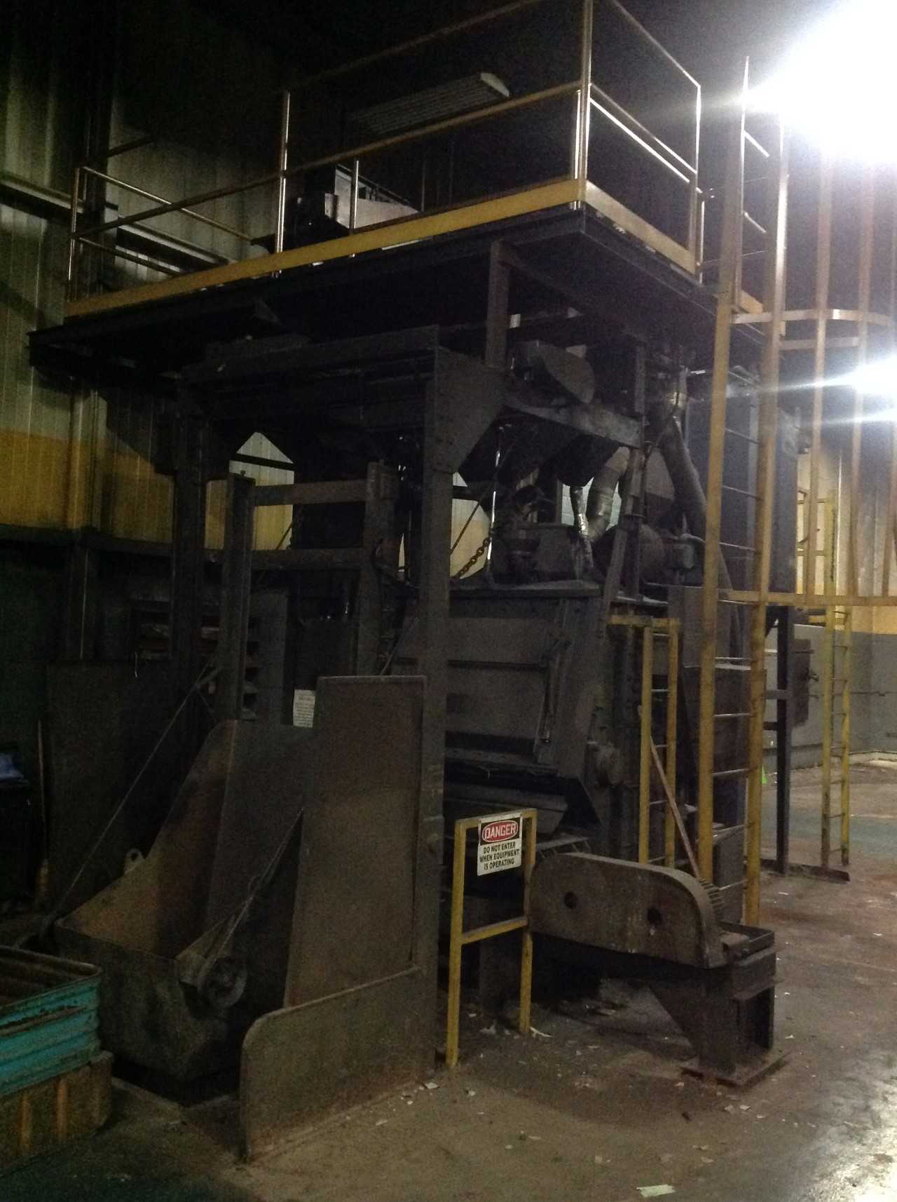 Wheelabrator 7 Cu Feet,tum blast machine - PROCESS EQUIPMENT