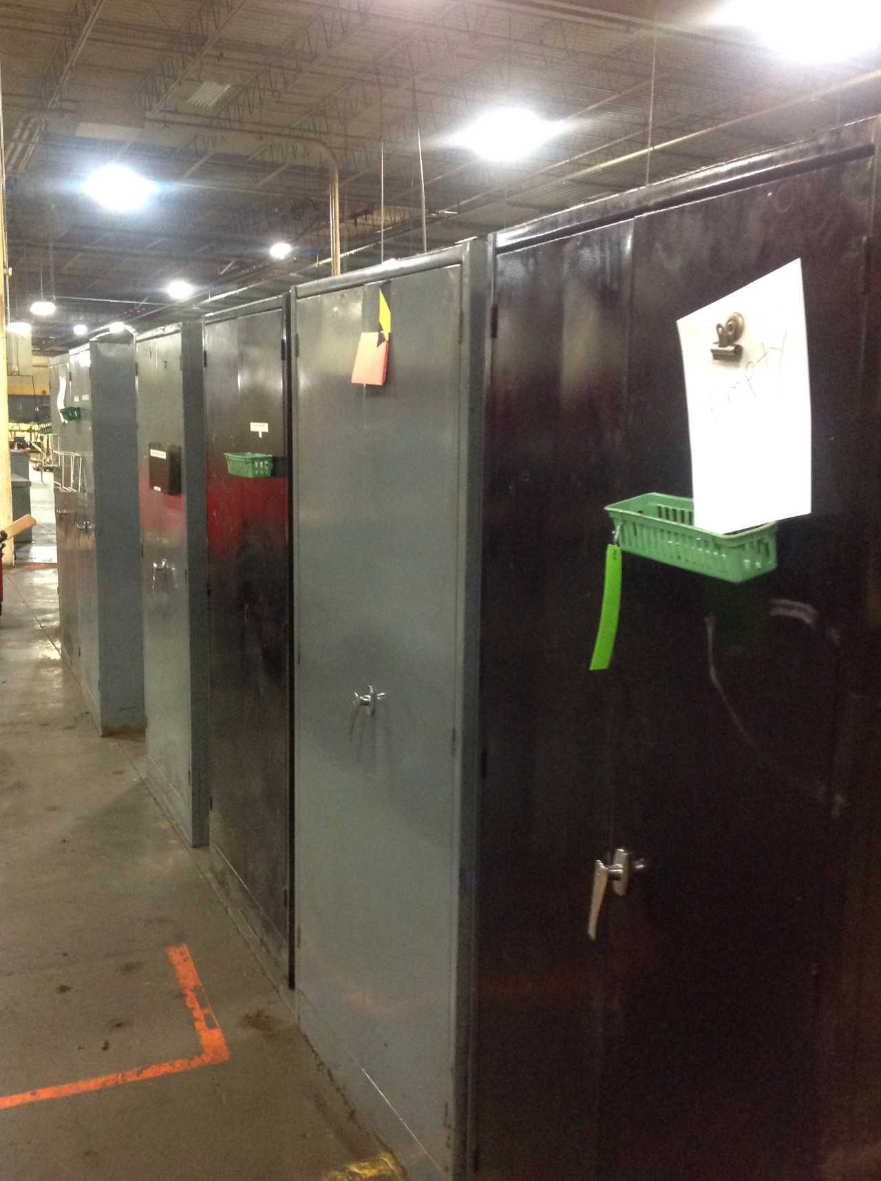 Lot of (7) 2 Door Metal Cabinets - TOOL STORAGE