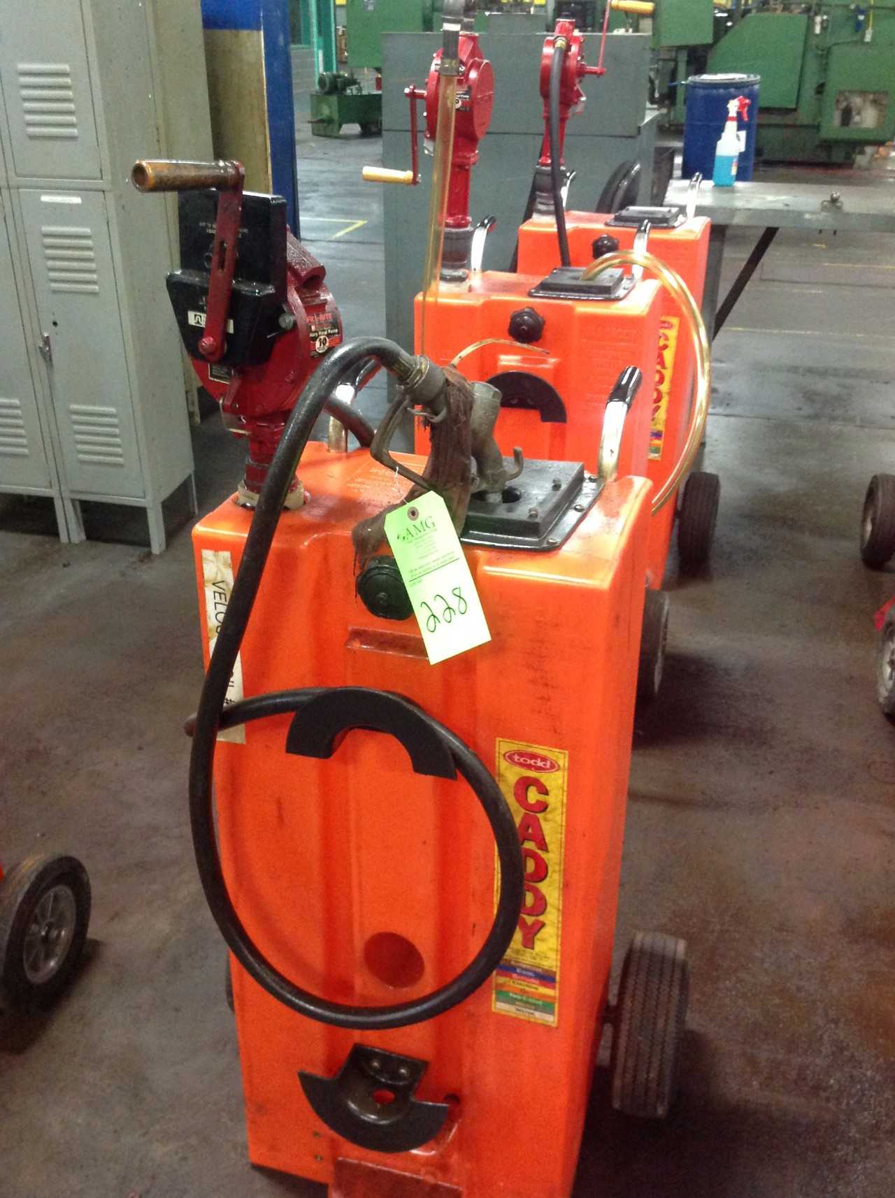 Lot of (4) Todd Portable Gas & Oil caddy's  - PLANT & FACILITY