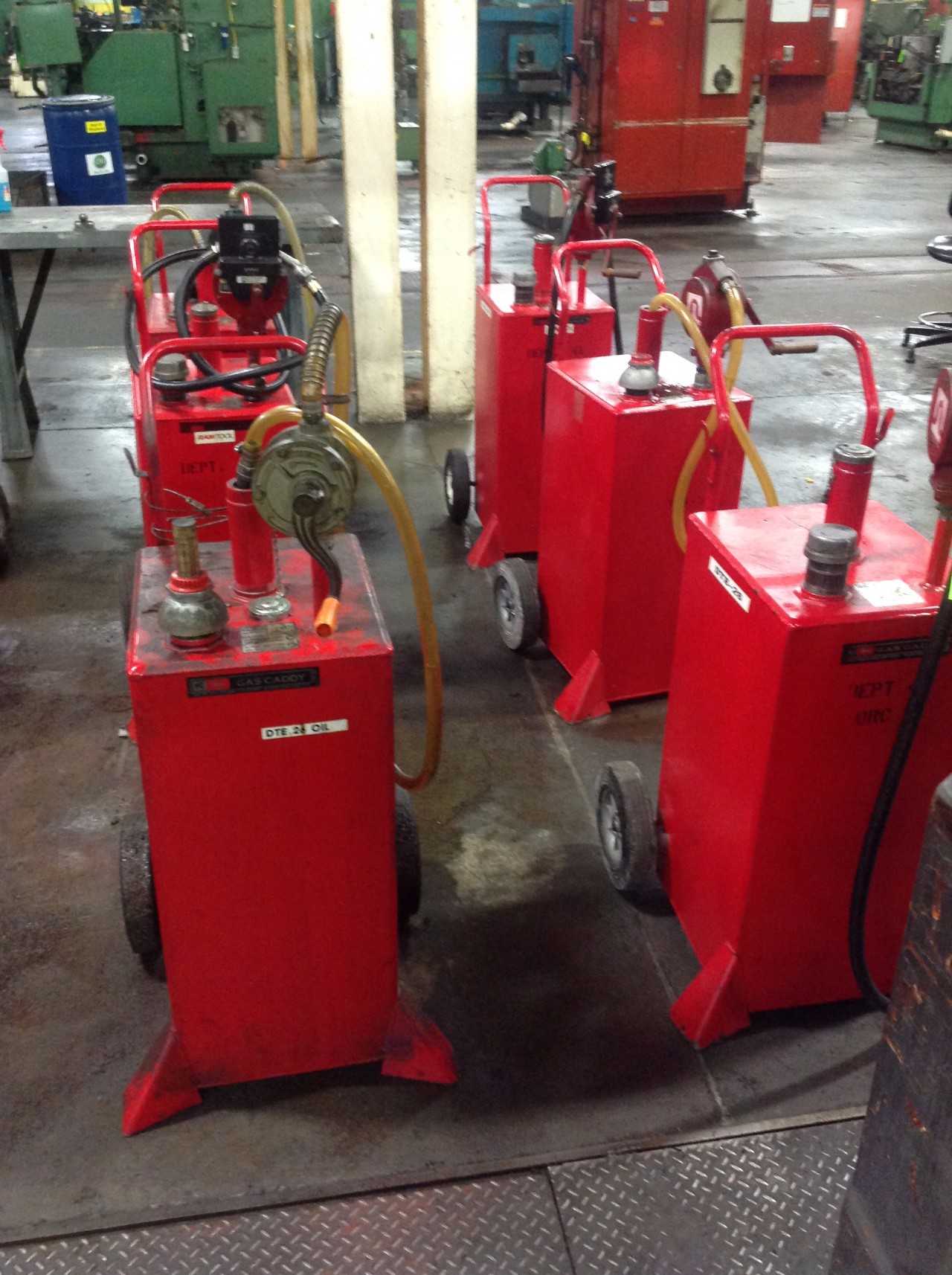 Lot of (6) Hardy Portable Gas & Oil caddy's - PLANT & FACILITY