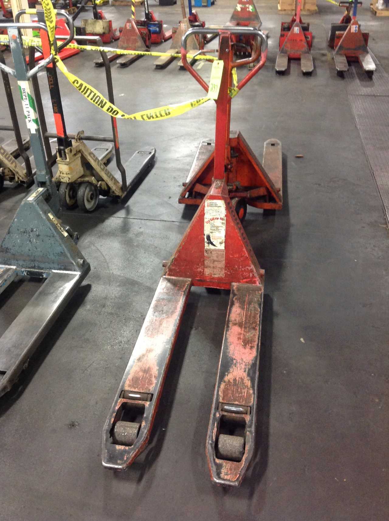 Lot of (2) Pallet-Jack Lifts, 5,500lbs cap. - MANUAL PALLET JACKS