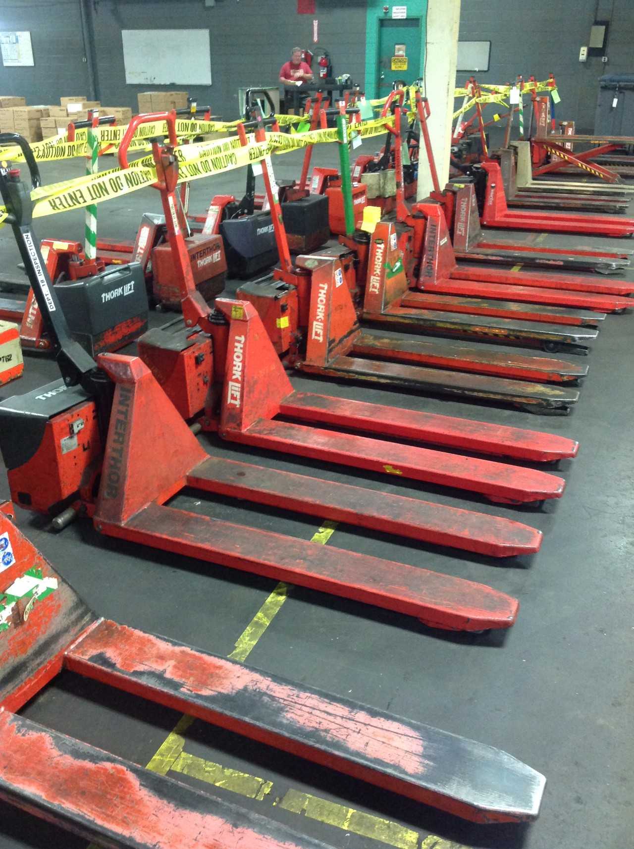 Lot of (8) Electric Thork-Lifts - ELECTRIC PALLET JACKS