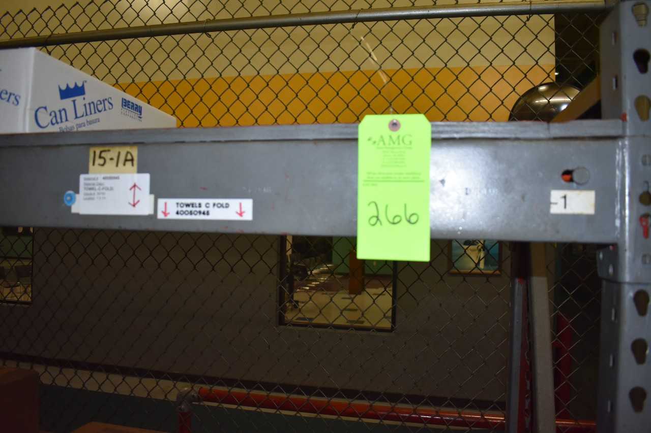 Lot of (10) sections of Metal Pallet Racking - PALLET RACKING