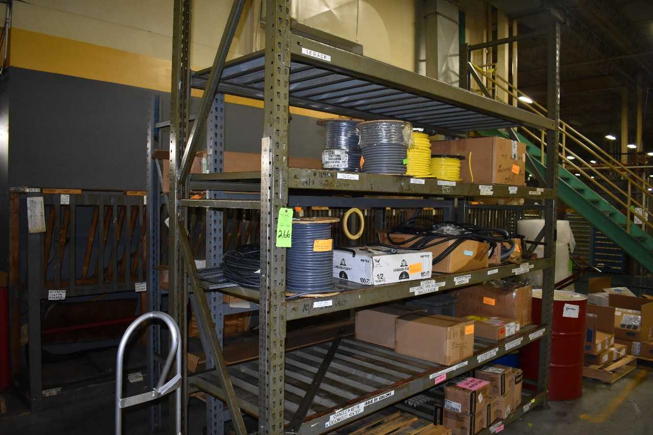 Lot of (10) sections of Metal Pallet Racking - PALLET RACKING